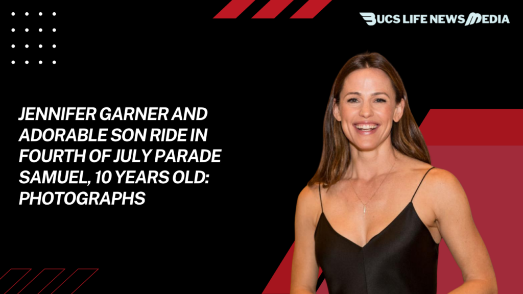 Jennifer Garner and Adorable Son Ride in Fourth of July Parade Samuel, 10 years old: Photographs